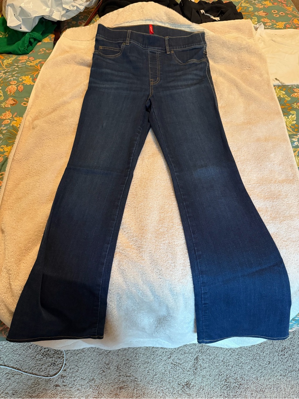 SPANX Dark Blue Flare Jeans